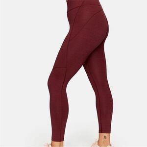 Outdoor Voices Tech Sweat 7/8 Leggings Burgundy Truffle